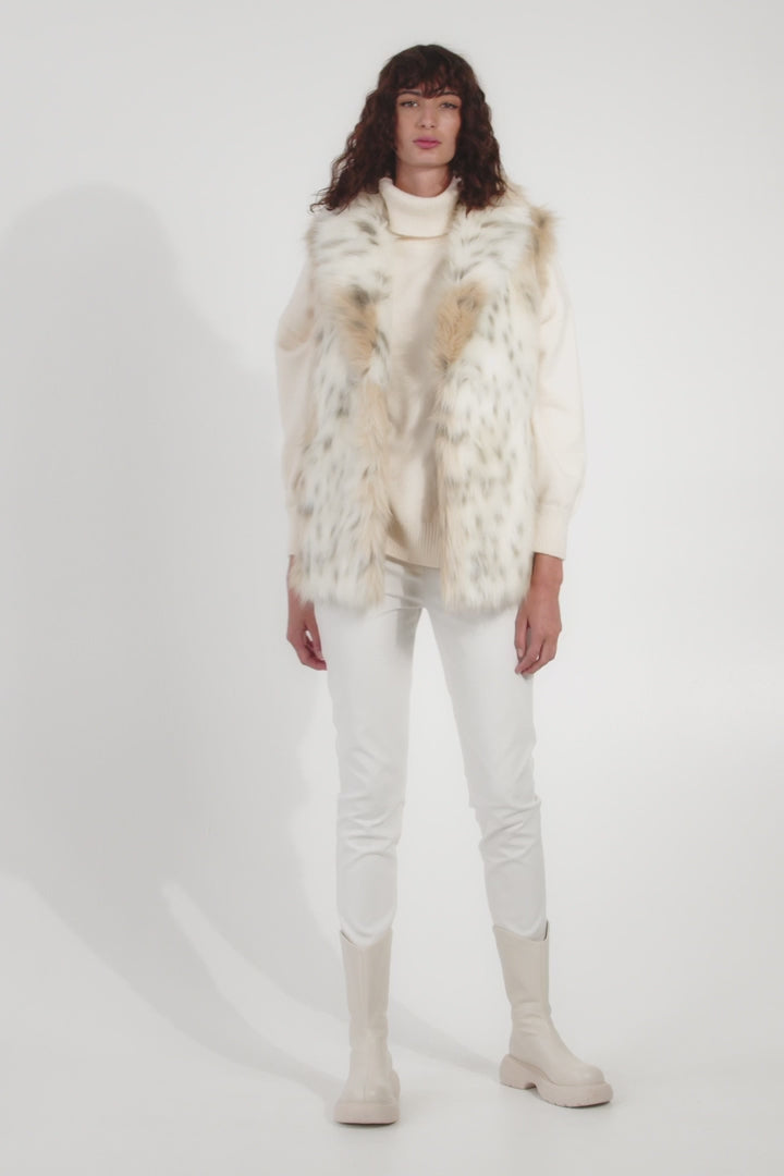 Unreal Fur - Rubicon Vest - Snow Leopard