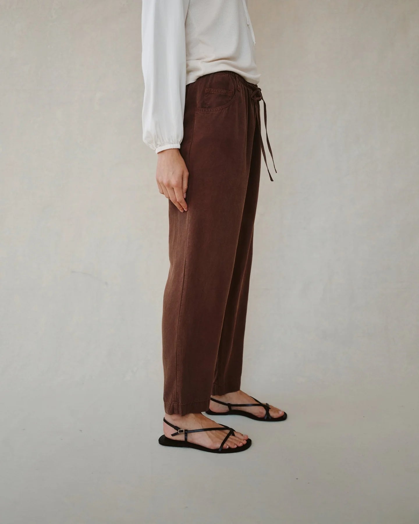 Bella Dahl | Pull on Trouser | Saddle Brown