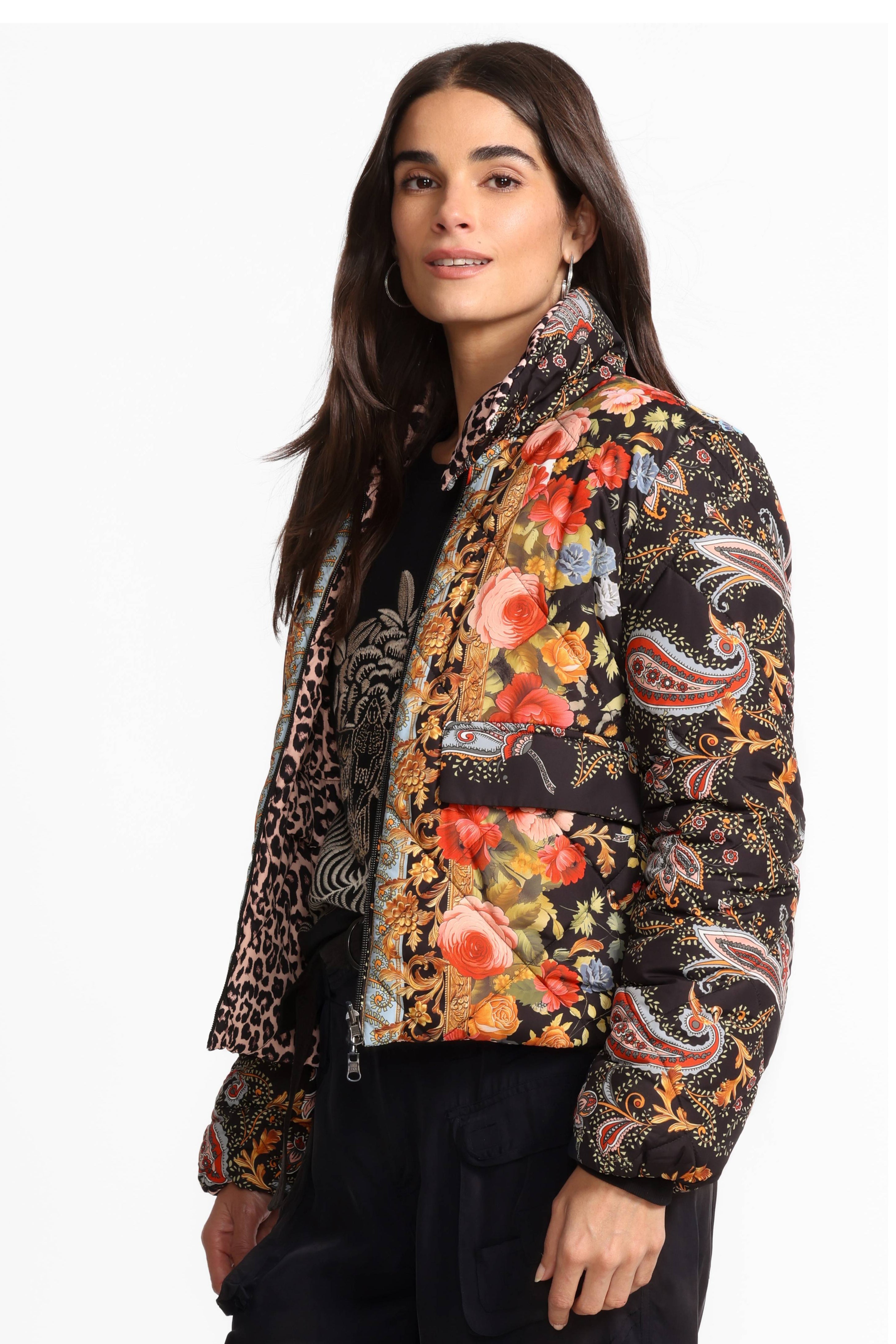 Johnny Was | Diamond Quilted Cropped Reversible Puffer Jacket | Leto