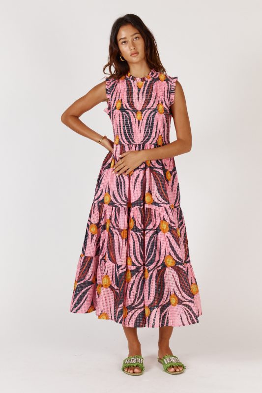 Ruby Yaya I Tulip Midi Print