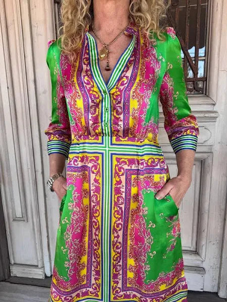 Lola I Aria Dress I Emerald