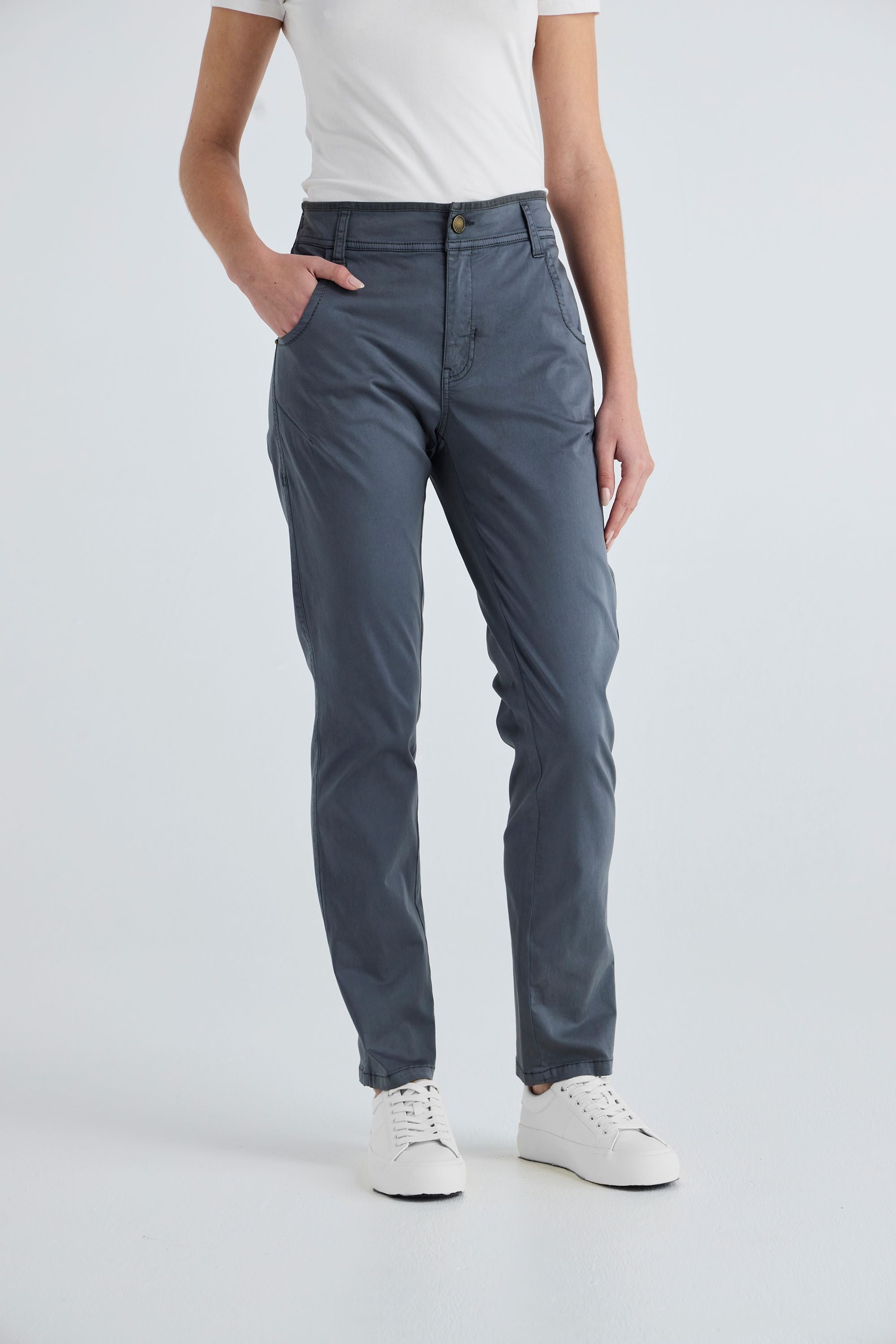 Lania | Cinder Pant | Steel