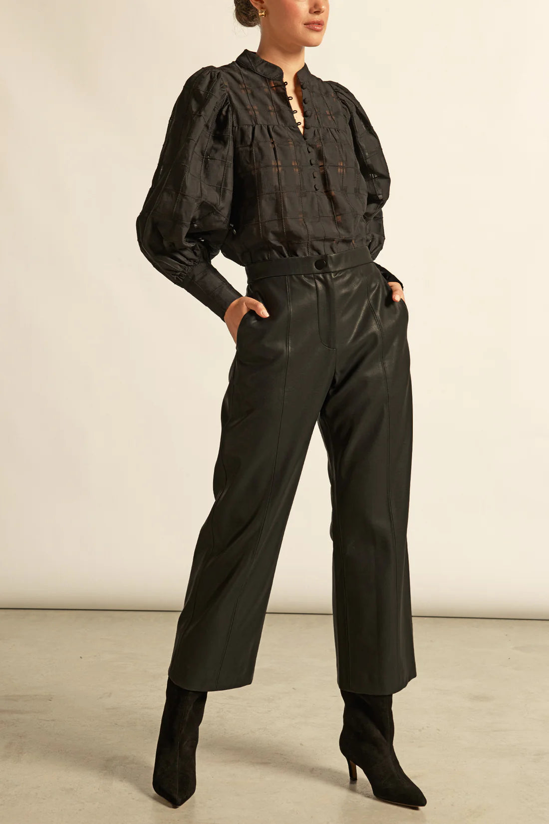 Zoe Kratzmann | Vista Top | Black Check