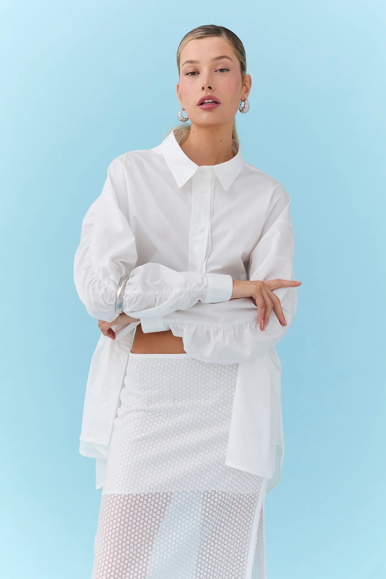 Eder by Anna | Pamela Oversized Shirt | White