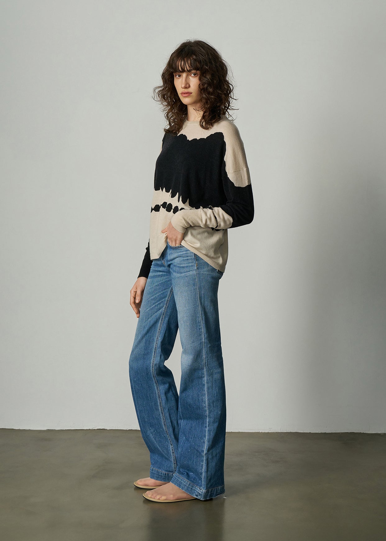 Aleger | Tulip Sleeve Top | Paint