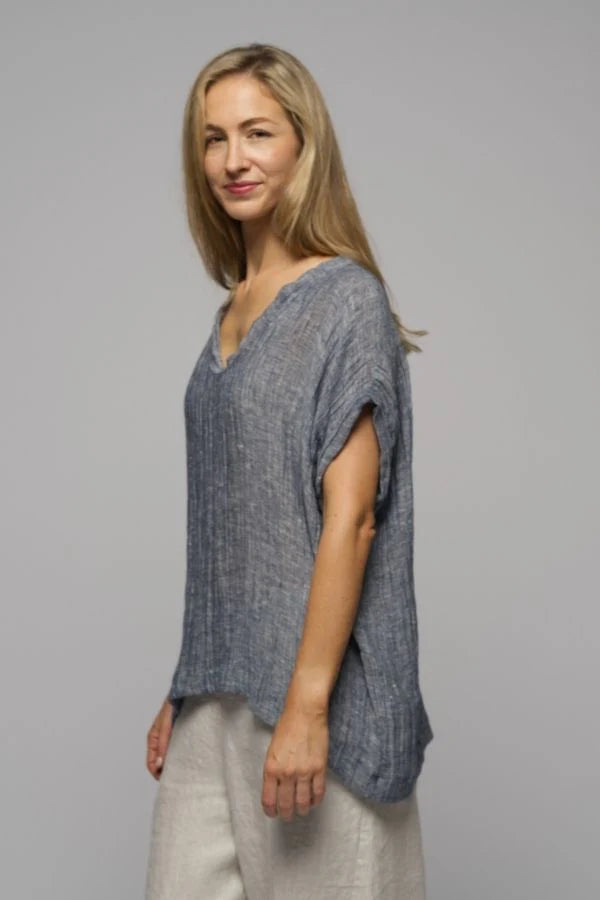 Muse | Imogen Top | Denim Blue