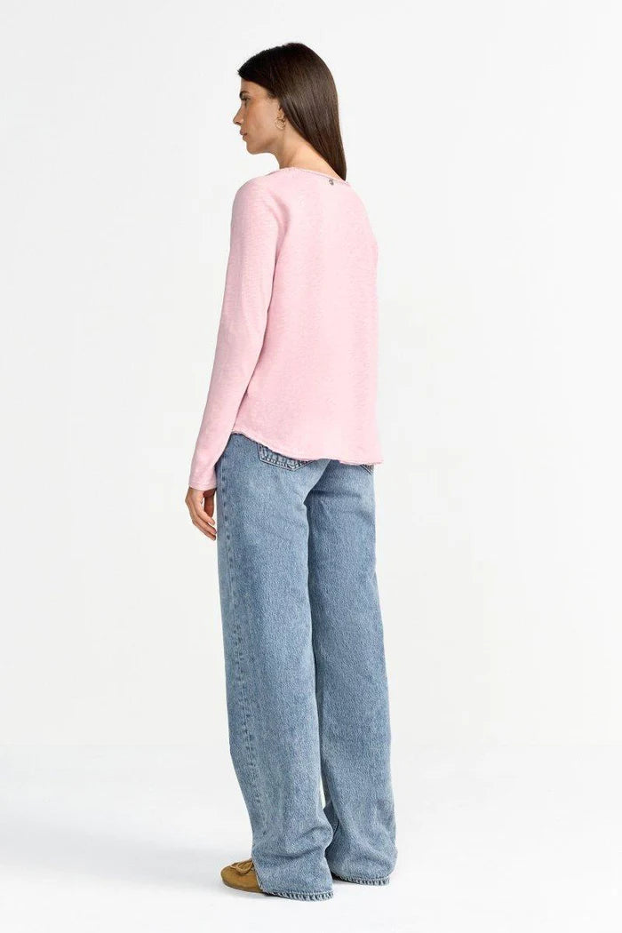 Rich & Royal | Organic Jersey Long Sleeve Tee | Rosewater