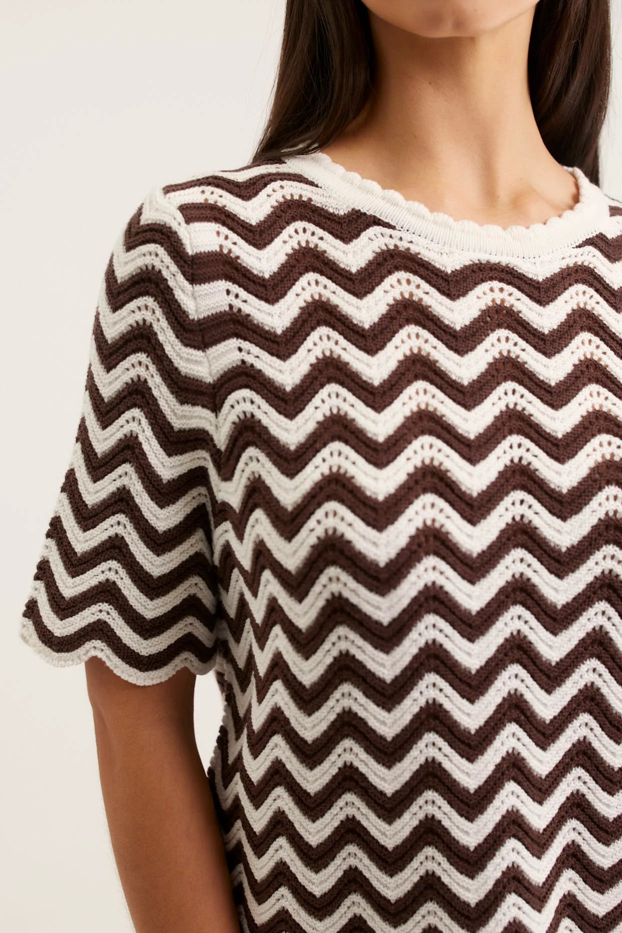 Alessandra | Rae Top | Choc/Ivory