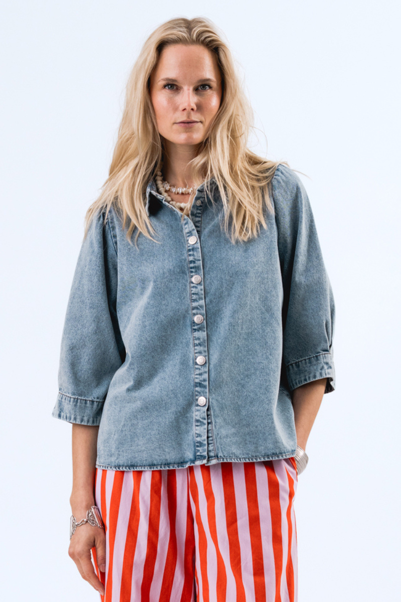 Lolly's Laundry | Bono Shirt | Washed Denim