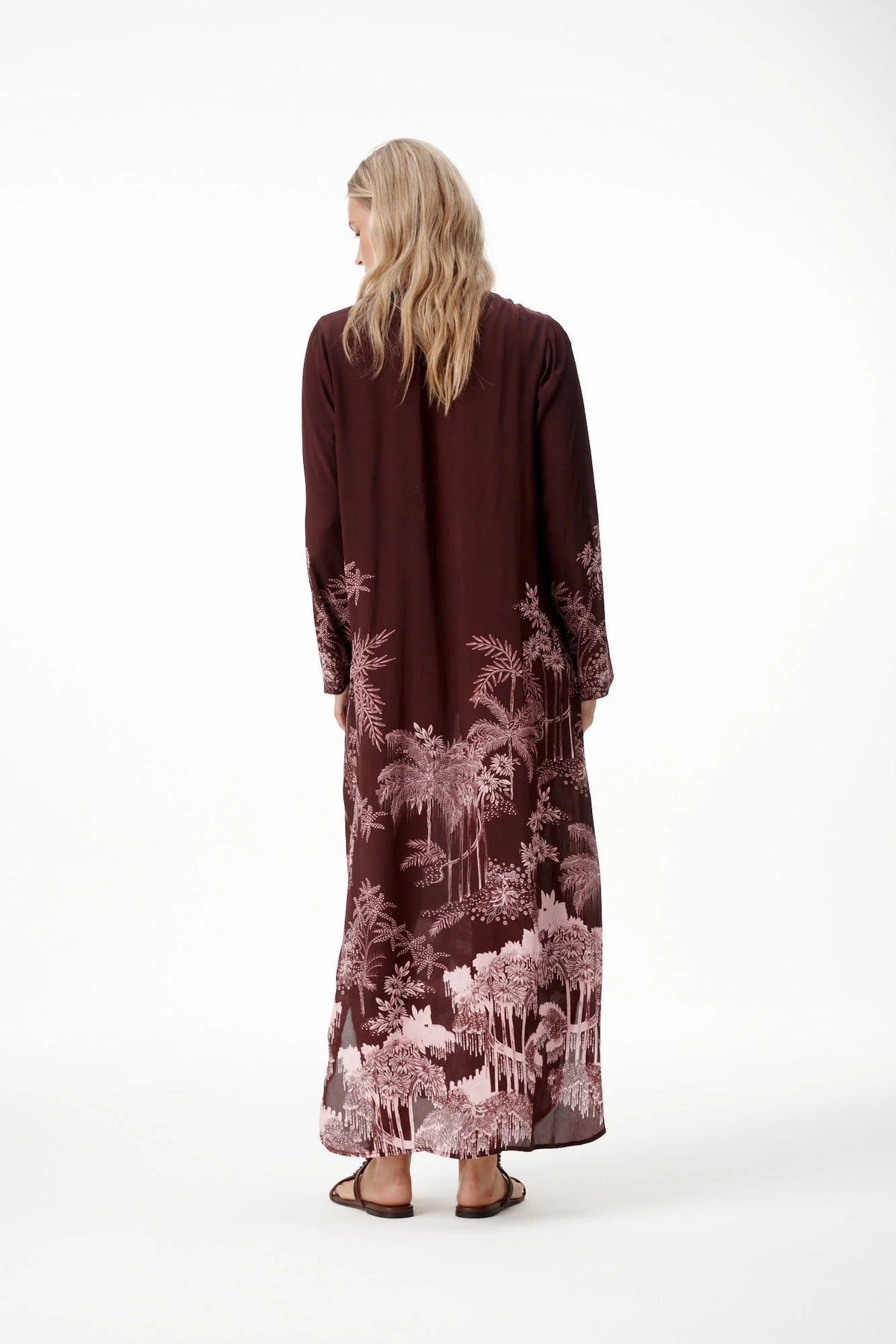 One Season | Sienna Viscose-Crepe Dress | Sangeria Palm