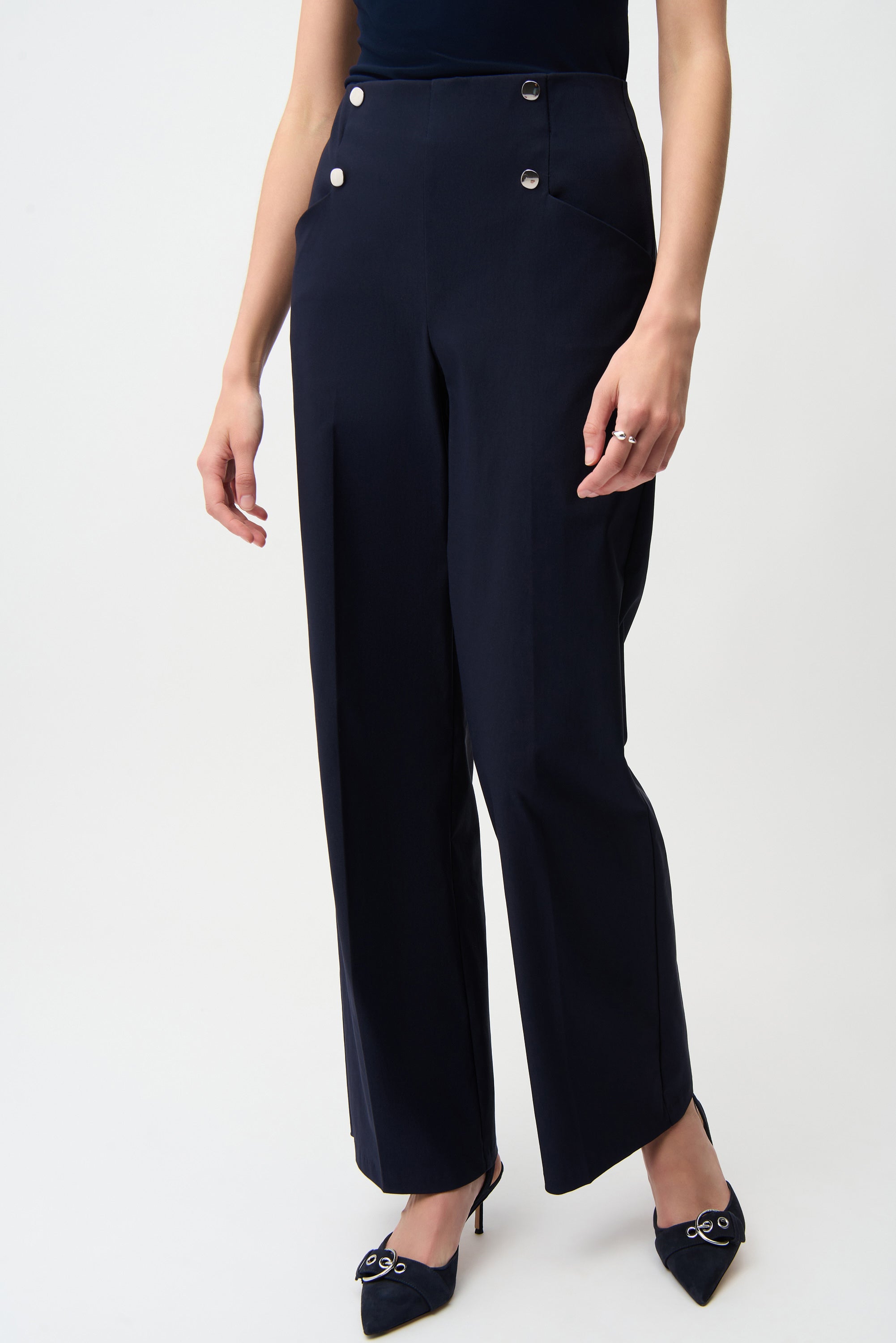 Joseph Ribkoff | Wide Leg Pull On Pants | Midnight Blue