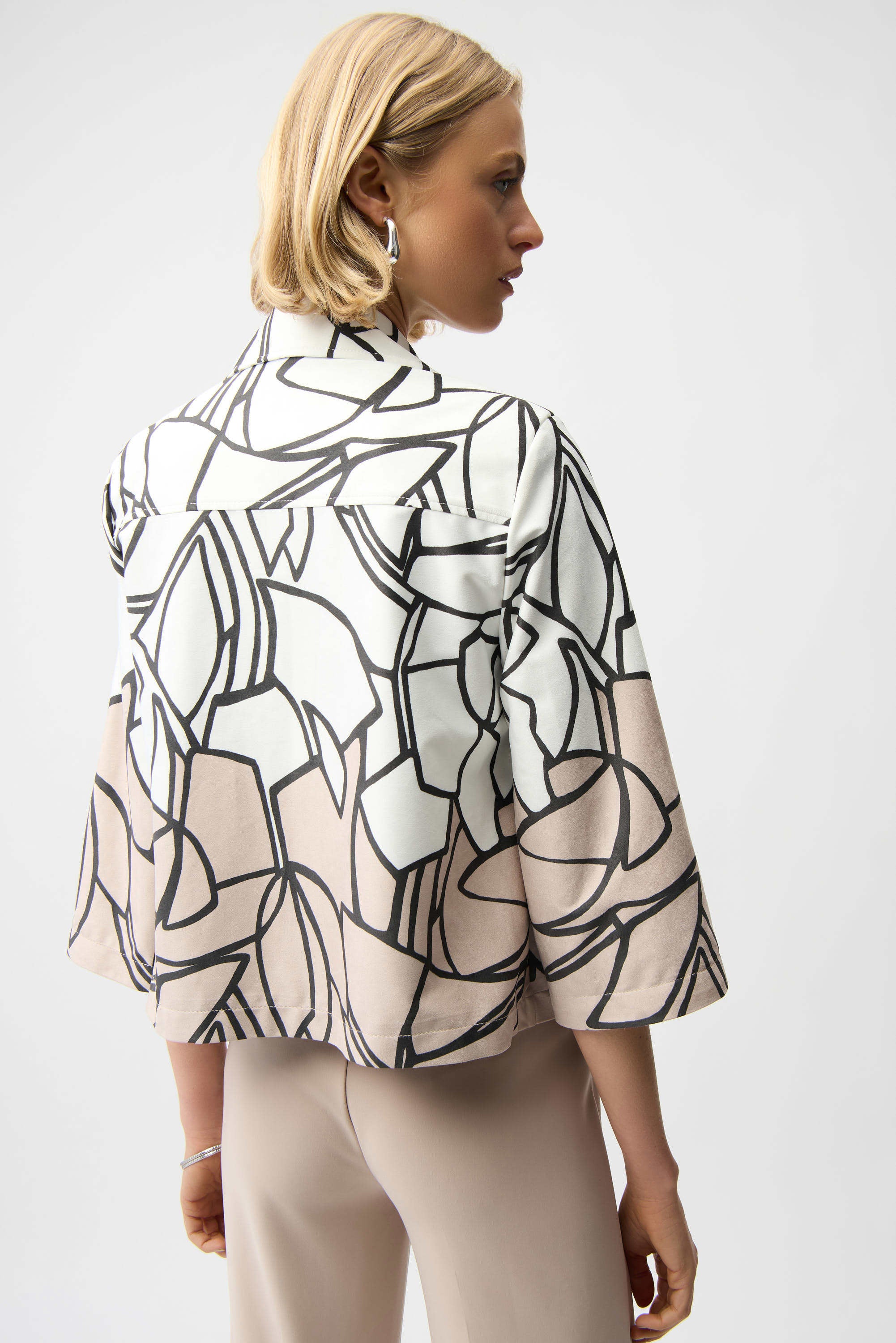 Joseph Ribkoff | Swing Jacket | Vanilla/Abstract