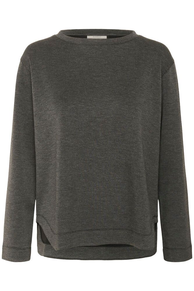 InWear | Gincent Melange Crewneck Top | Dark Grey Melange