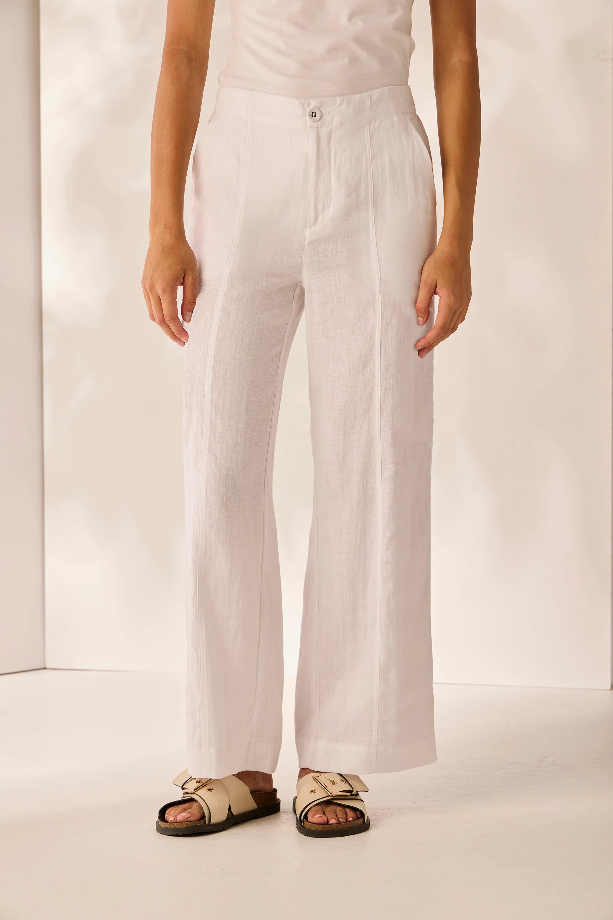 Lania | Hayden Pant | White