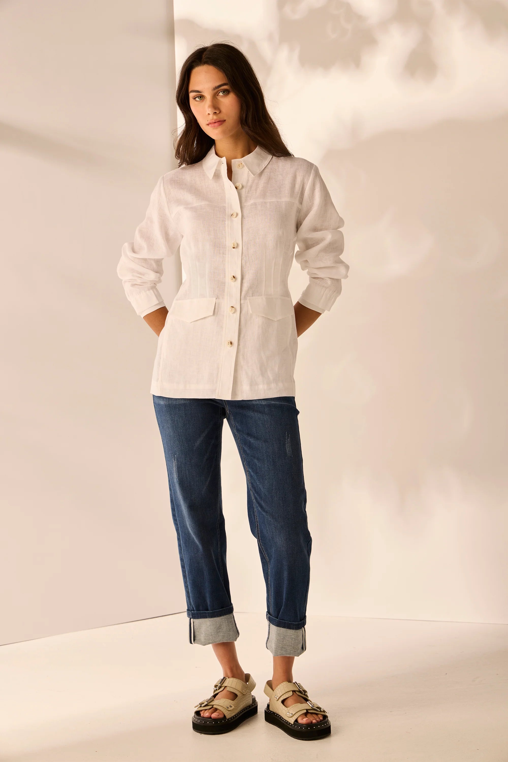 Lania | Hayden Jacket | White