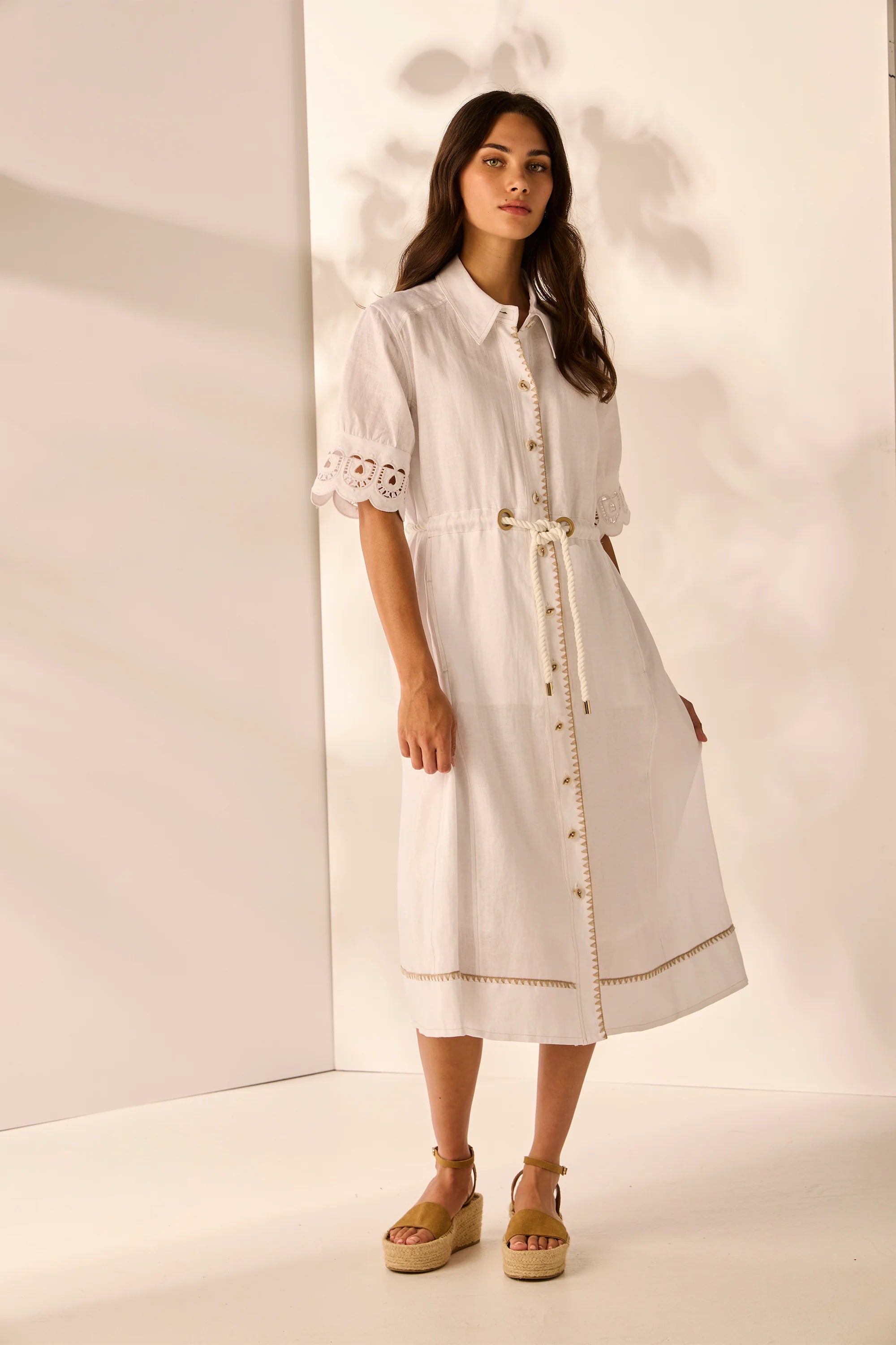 Lania | Eliza Dress | White