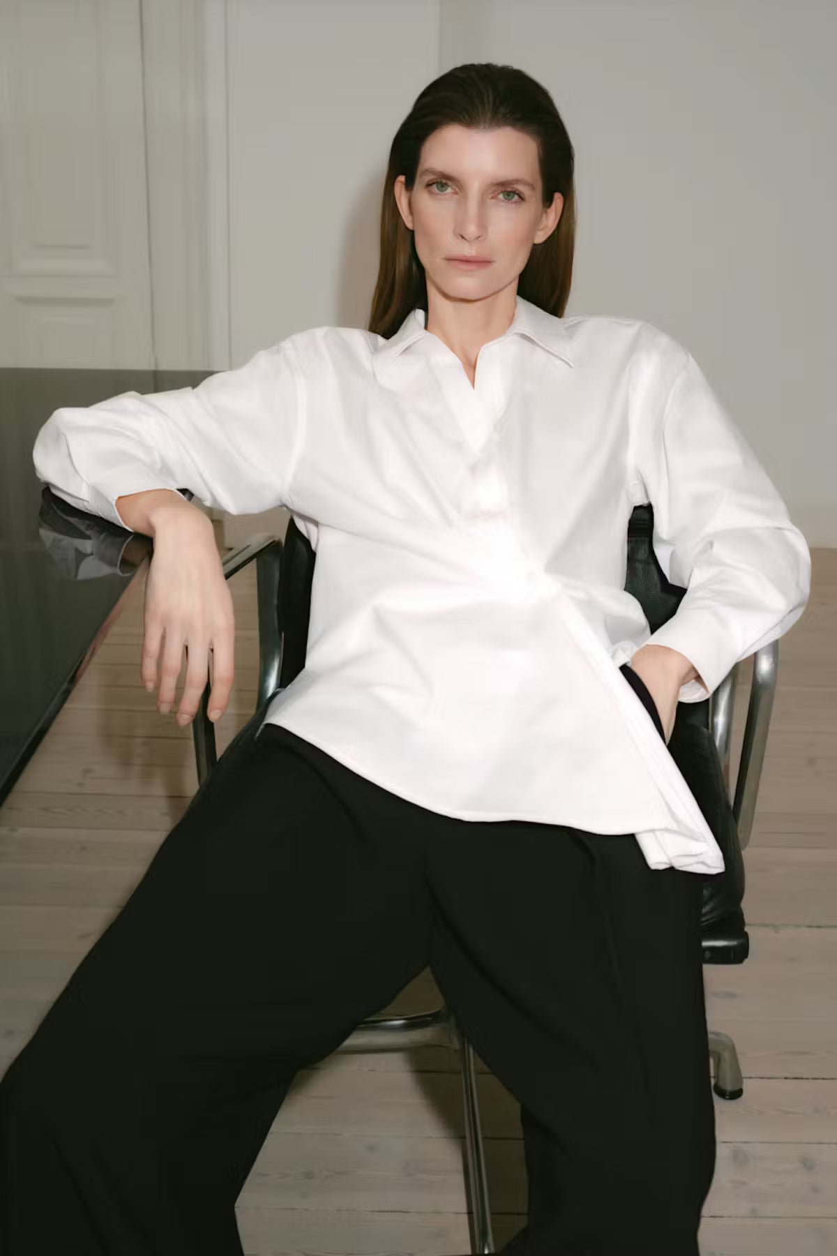 InWear | Dallas Pleated Shirt | Pure White