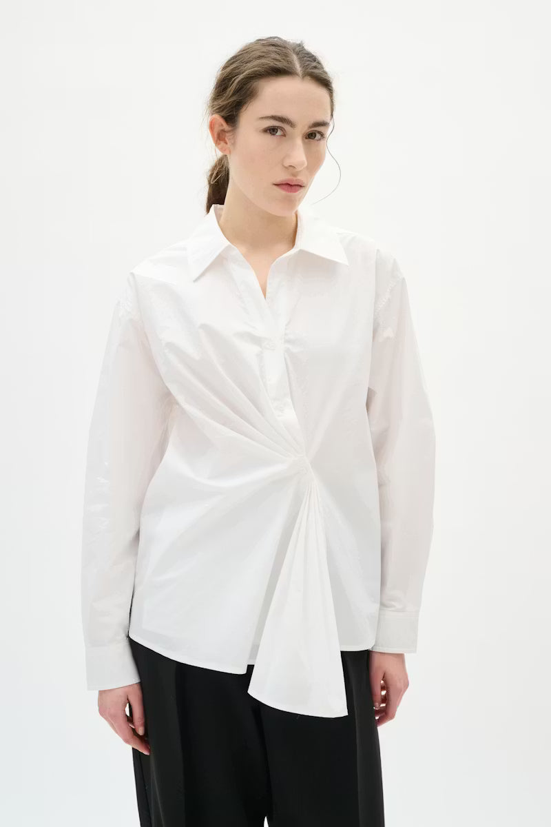 InWear | Dallas Pleated Shirt | Pure White