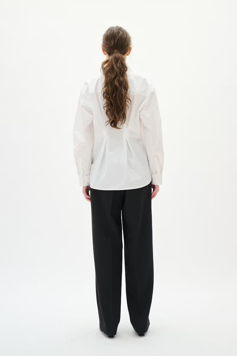 InWear | Dallas Pleated Shirt | Pure White