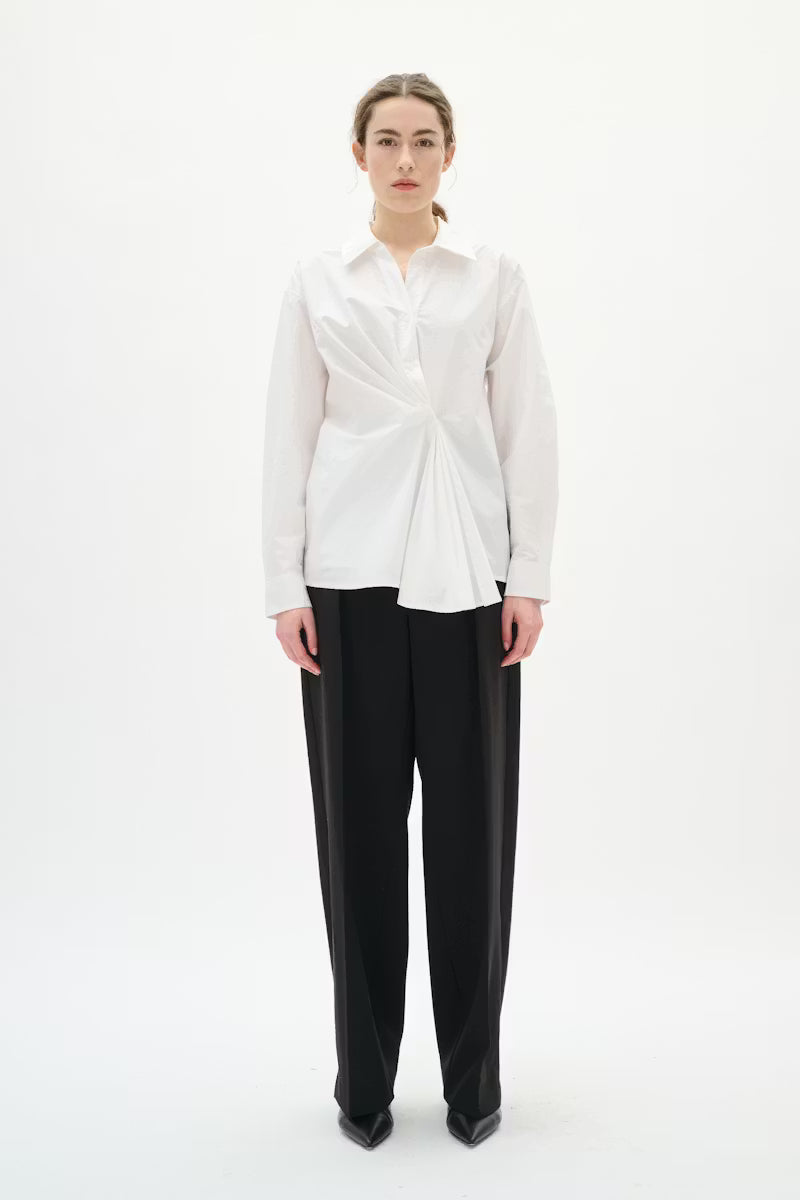 InWear | Dallas Pleated Shirt | Pure White