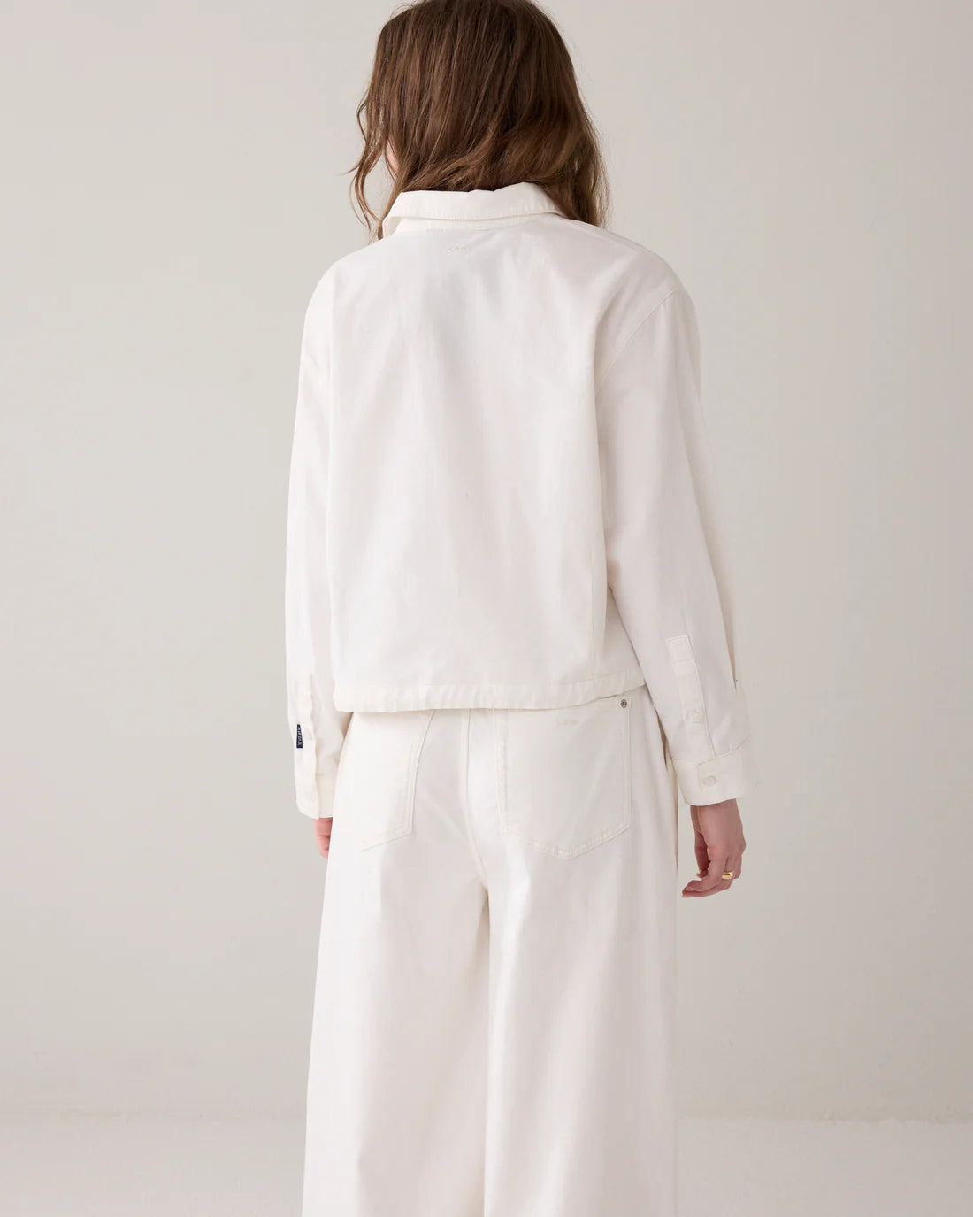 Summum | Light Denim Jacket | White