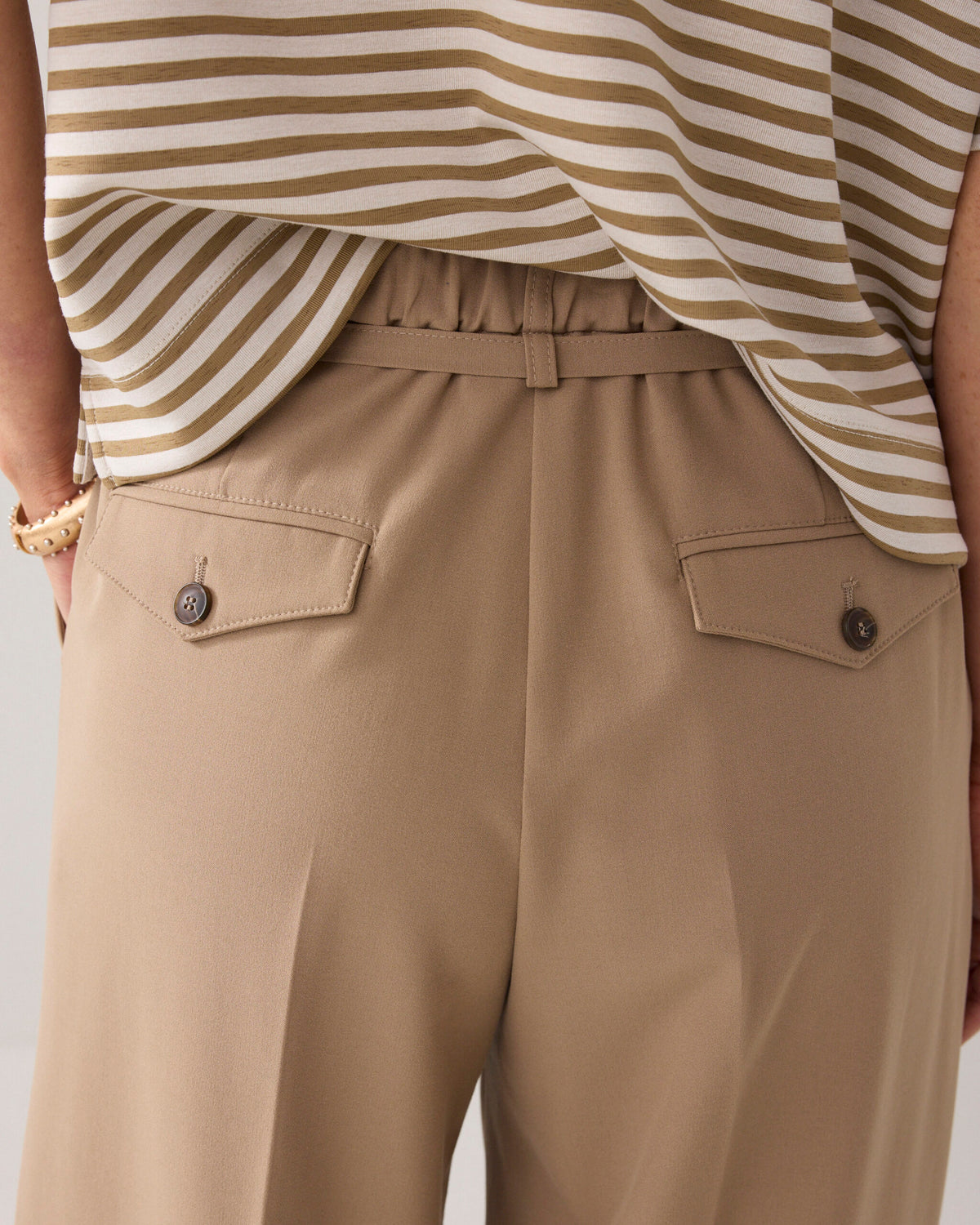 Summum | Pleated Pants | Khaki