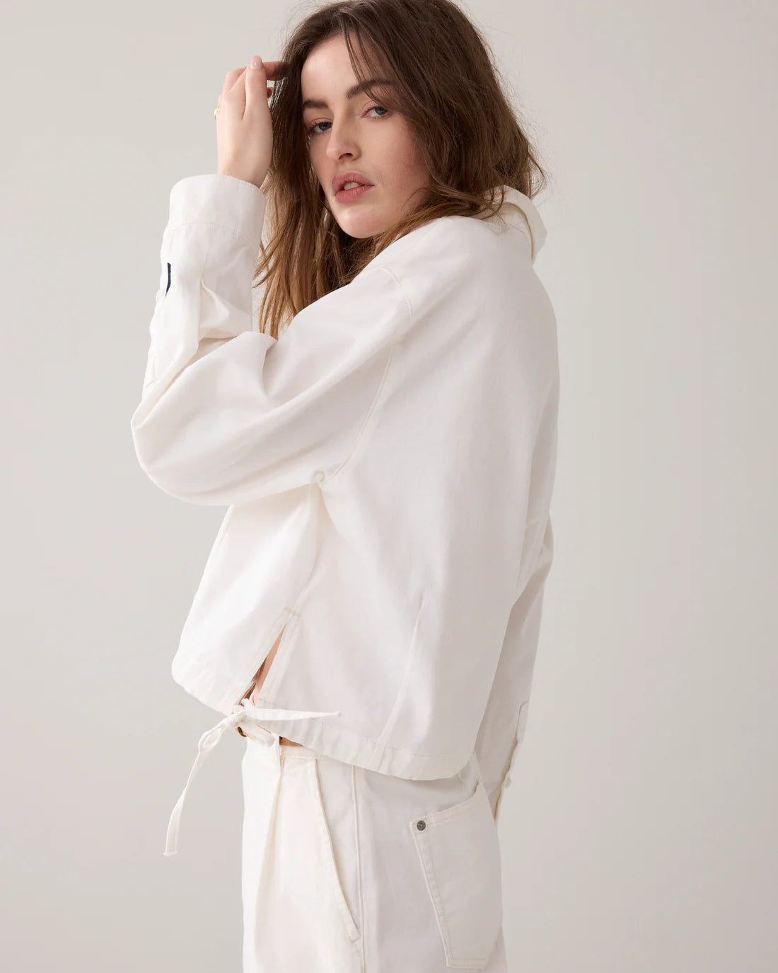 Summum | Light Denim Jacket | White