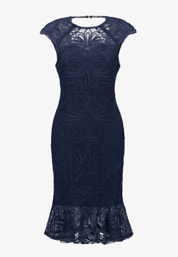 Joseph Ribkoff | Lace Knee Length Dress | Navy