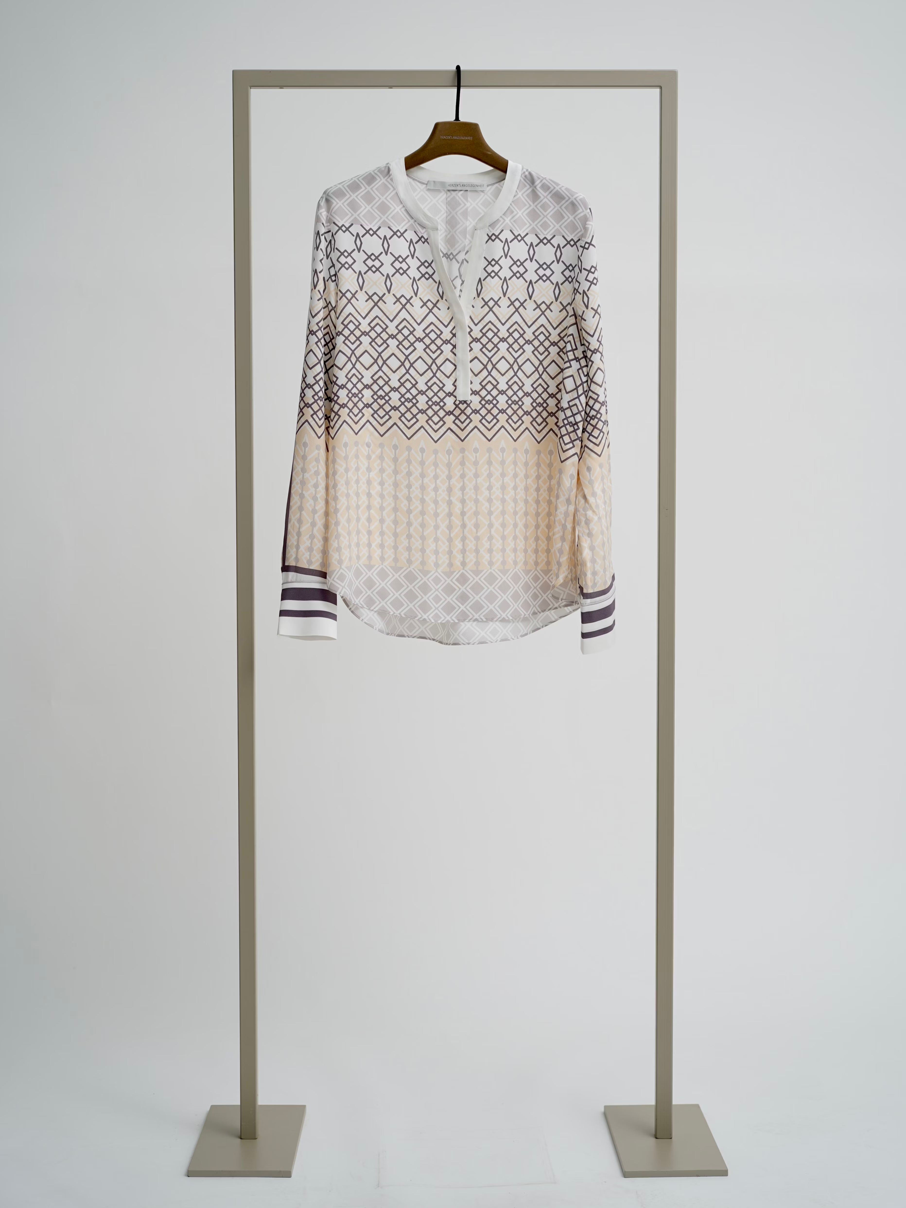 Herzen's Angelegenheit | Zinc Superwhite Multi Blouse