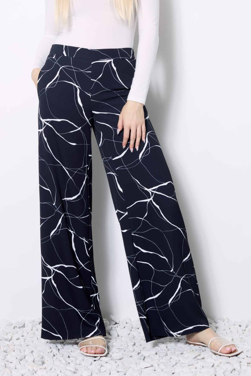 UP | Marble Wide Leg Vegan Silk Pant | Marble