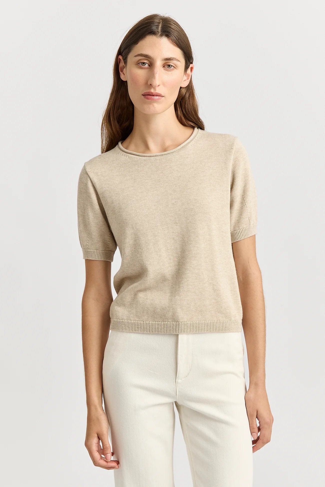 Toorallie | Short Sleeve Knit | Jute