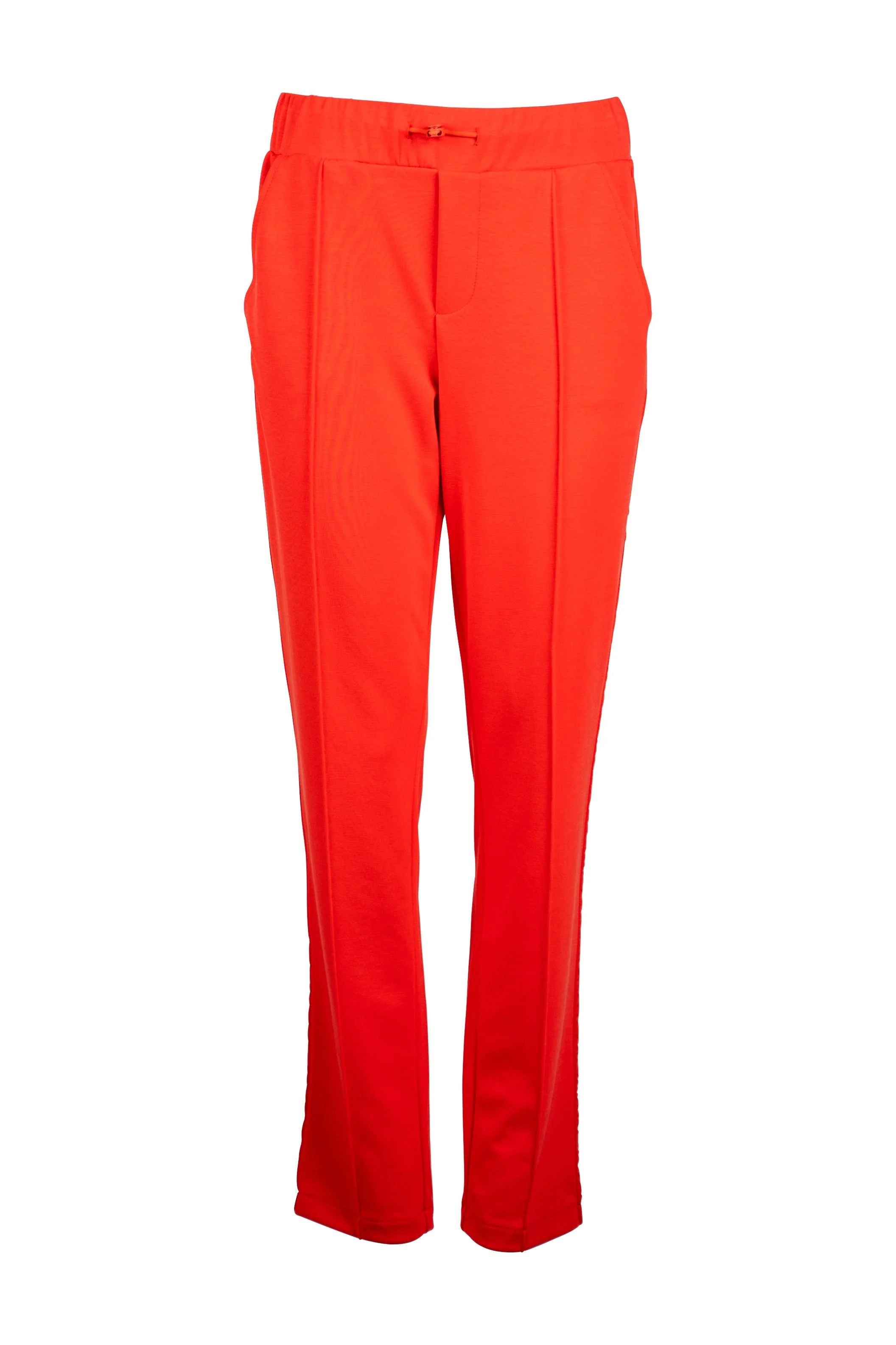 Faber | Track Pant With Front Seam Detail | Coral