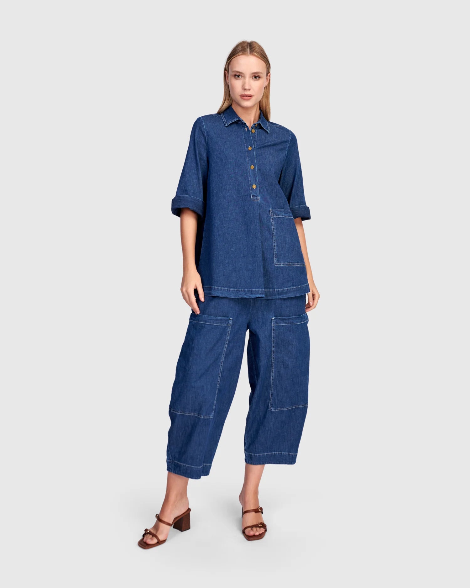 Alembika | Cropped Pant | Denim