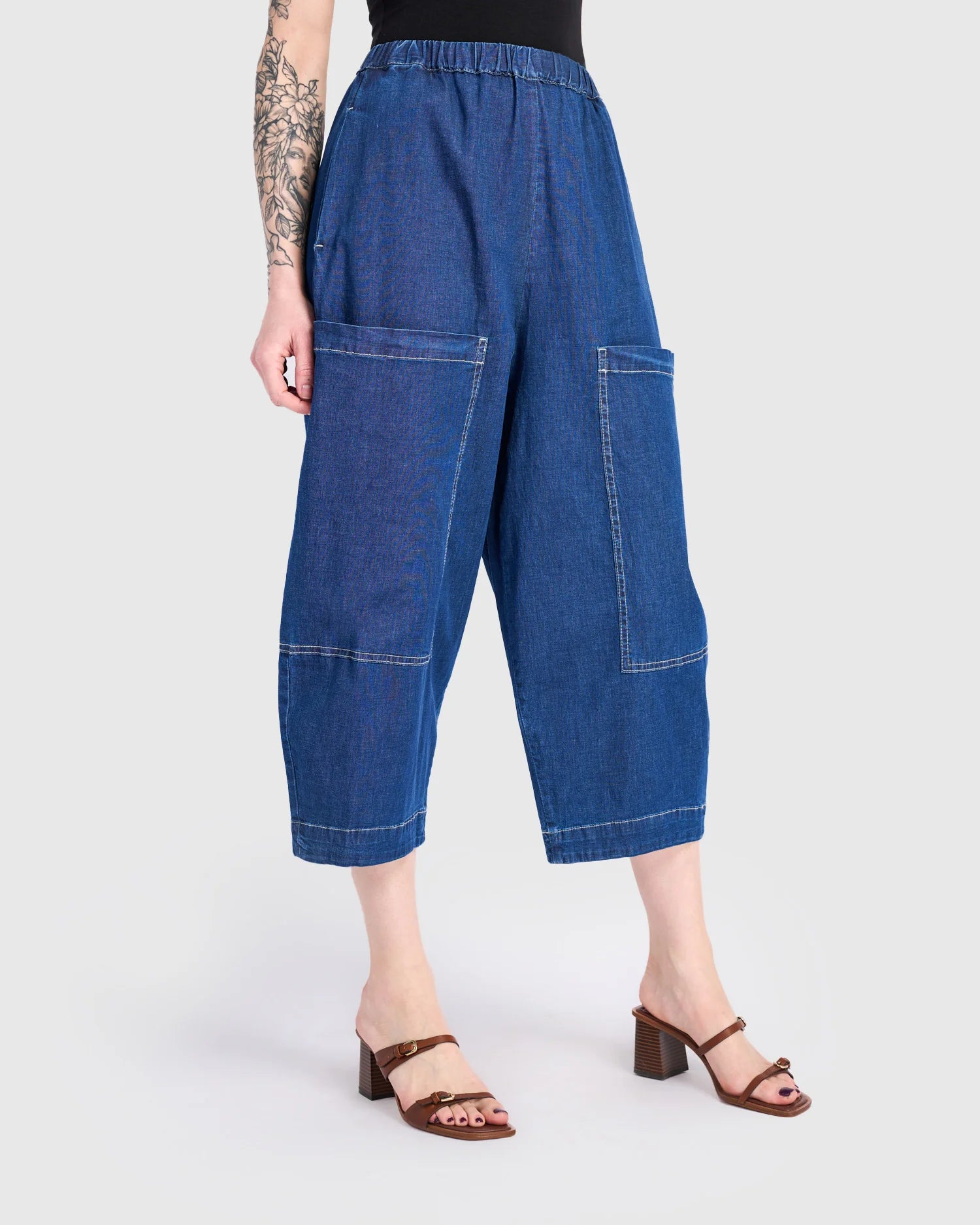 Alembika | Cropped Pant | Denim