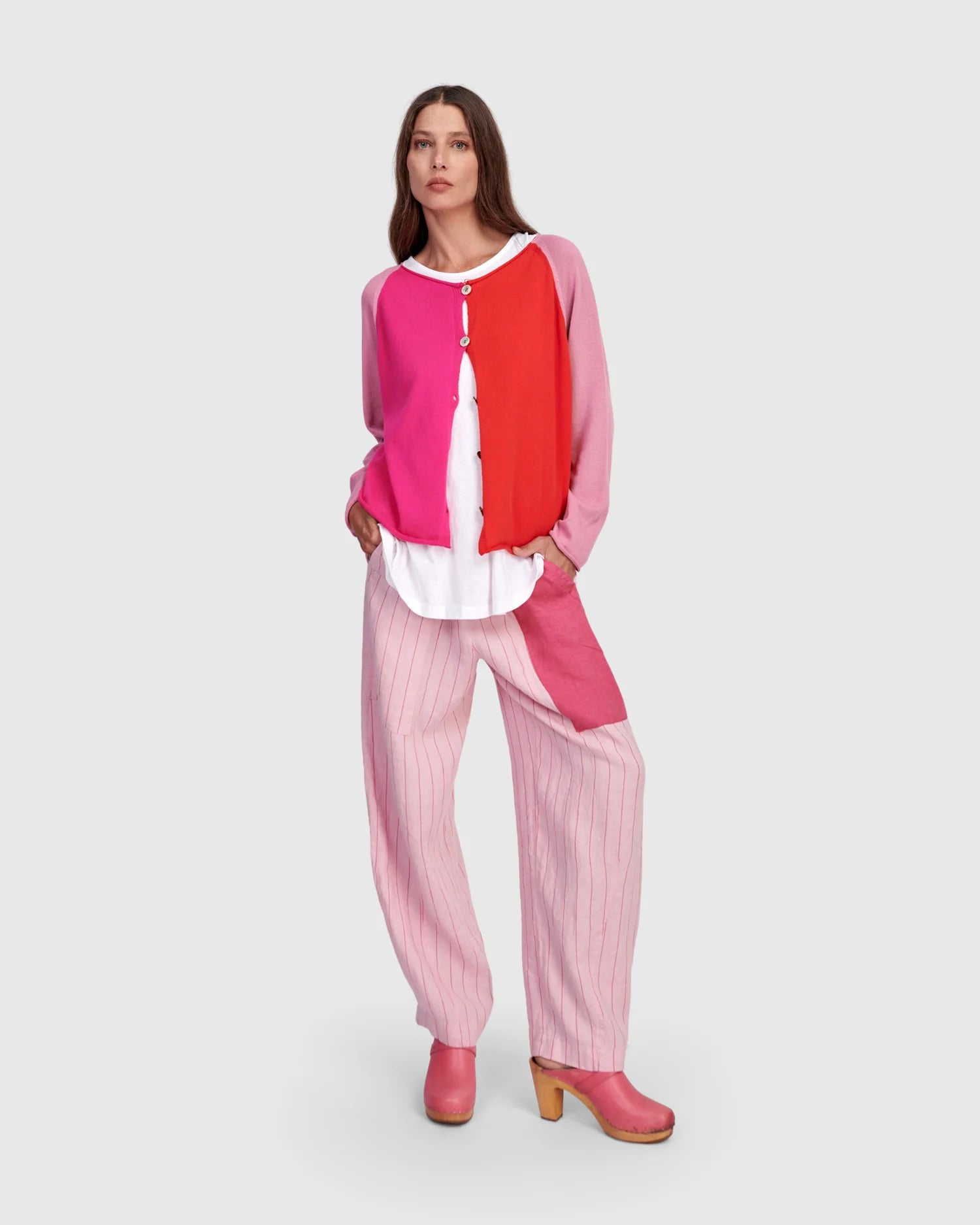 Alembika | Seashell Cardigan | Magenta