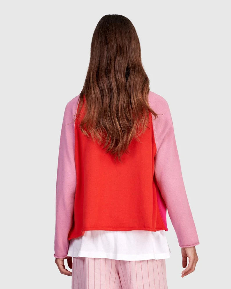 Alembika | Seashell Cardigan | Magenta