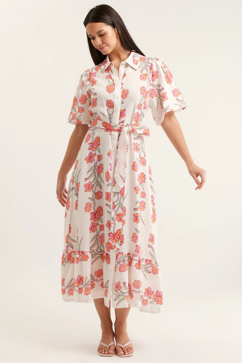 Alessandra | Emma Dress | Pink Rose Vine