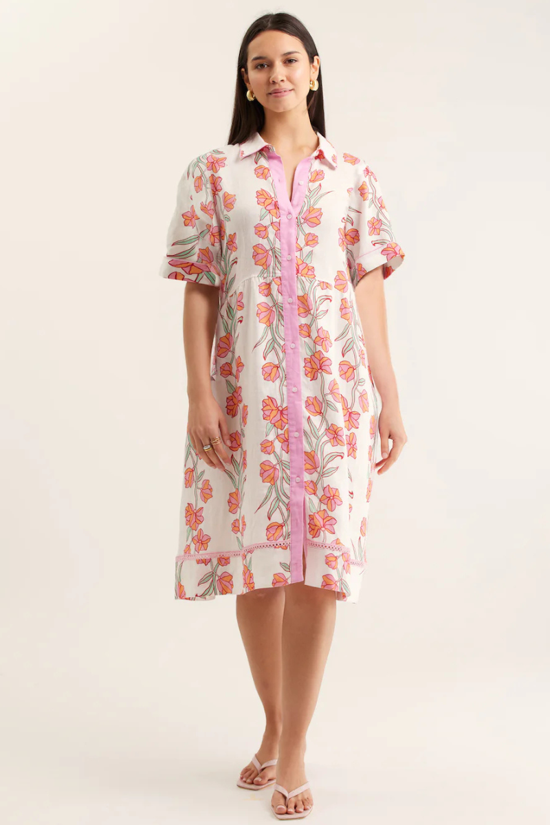 Alessandra | Maxine Dress | Pink Rose Vine