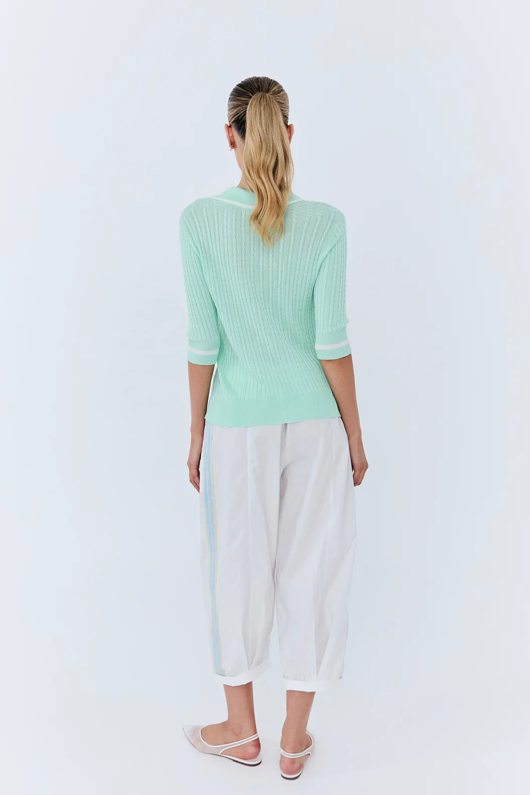 Eder by Anna I Michele Polo Knit I mint