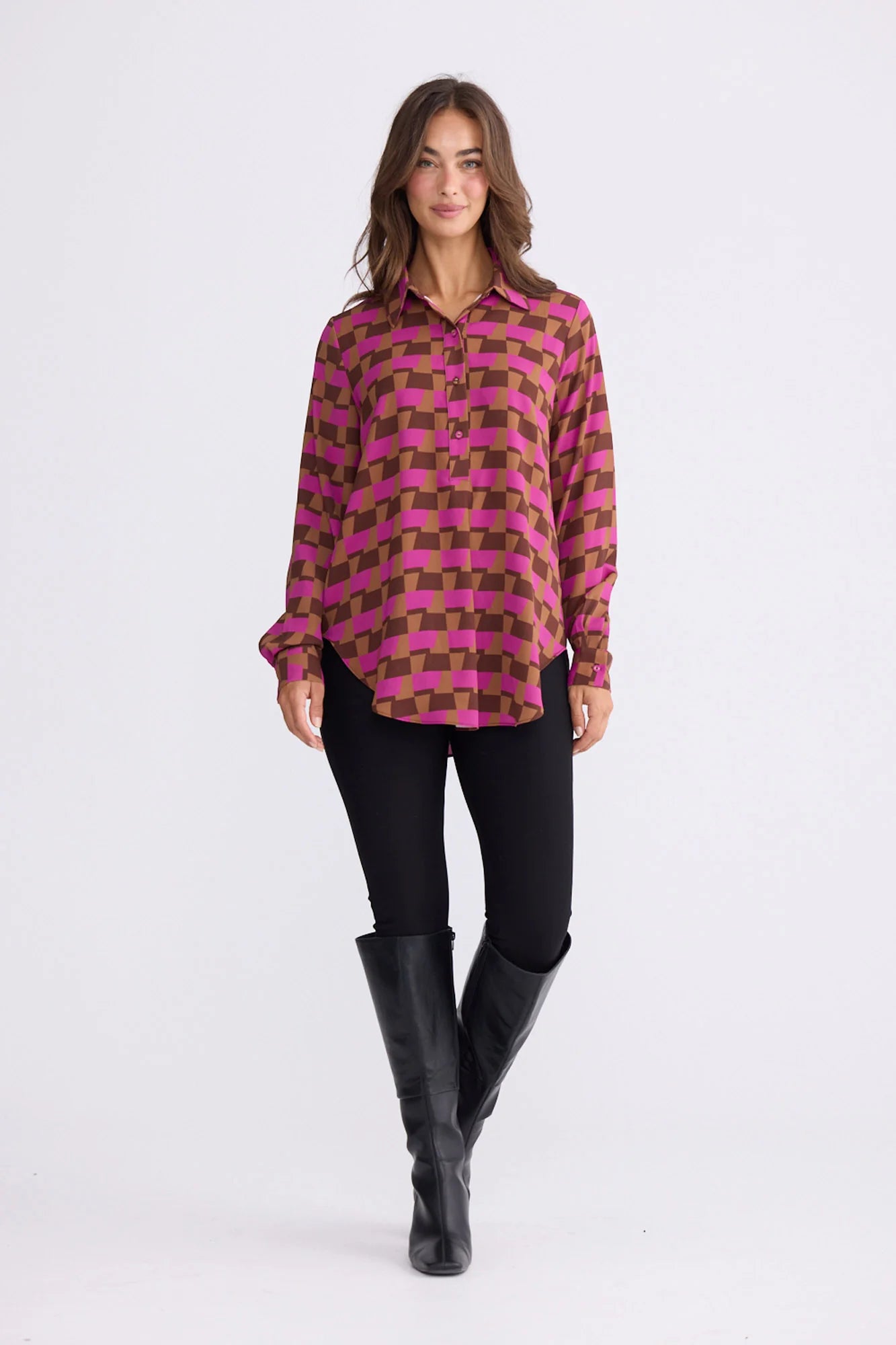 Brave+True | Astrid Shirt | Geo Prism