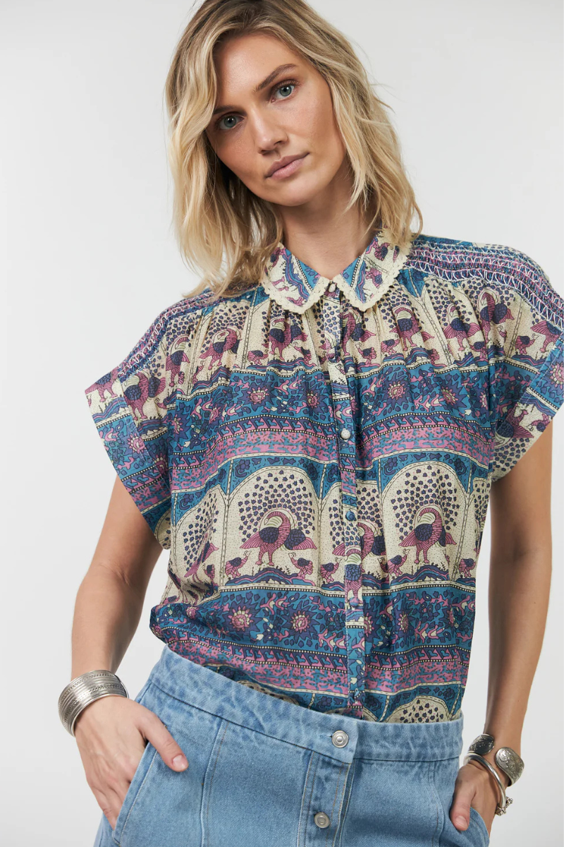Lolly's Laundry | Badal Shirt | Blue Print
