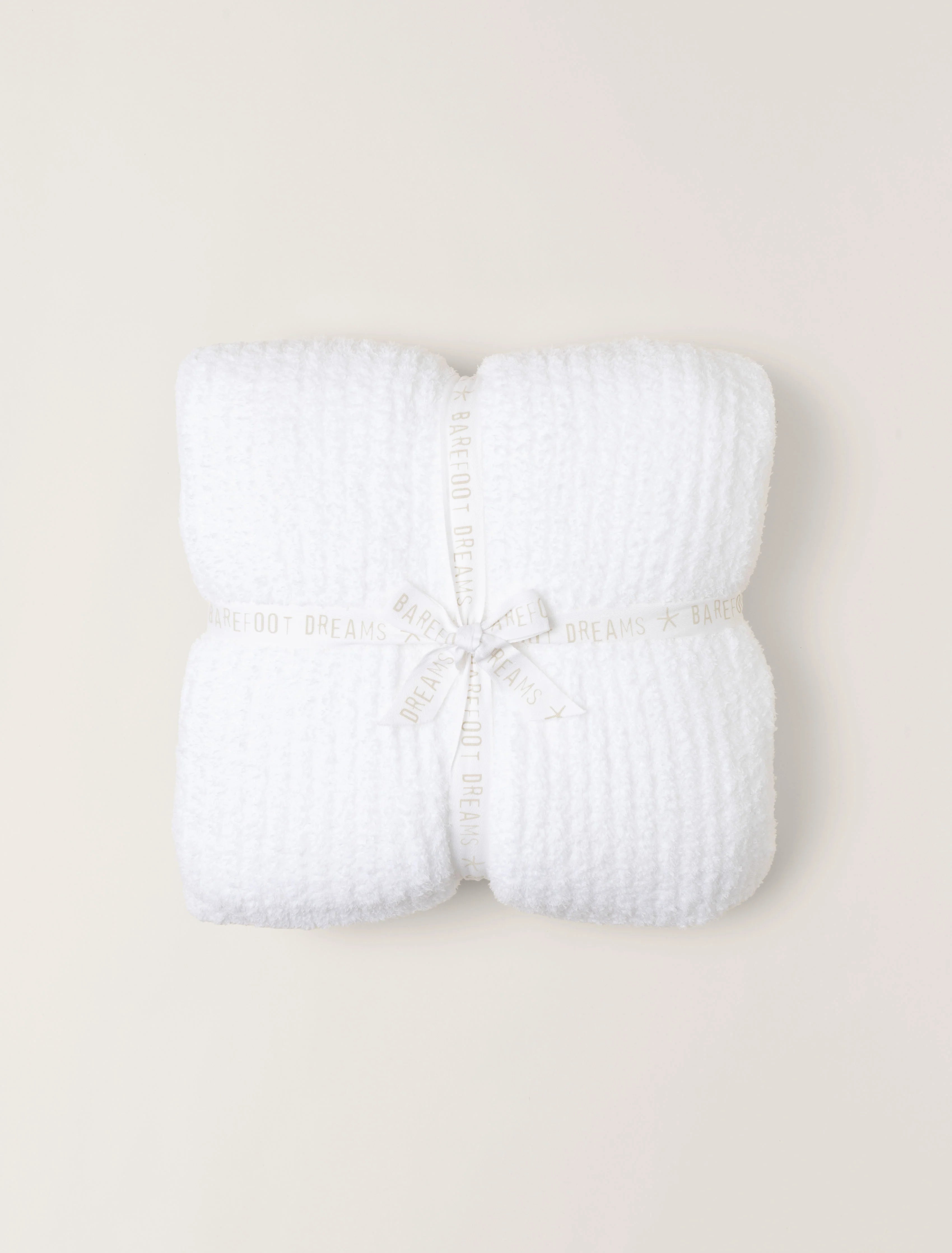 Barefoot Dreams | Cozy Chic Ribbed Bed Blanket (Queen Size) | White