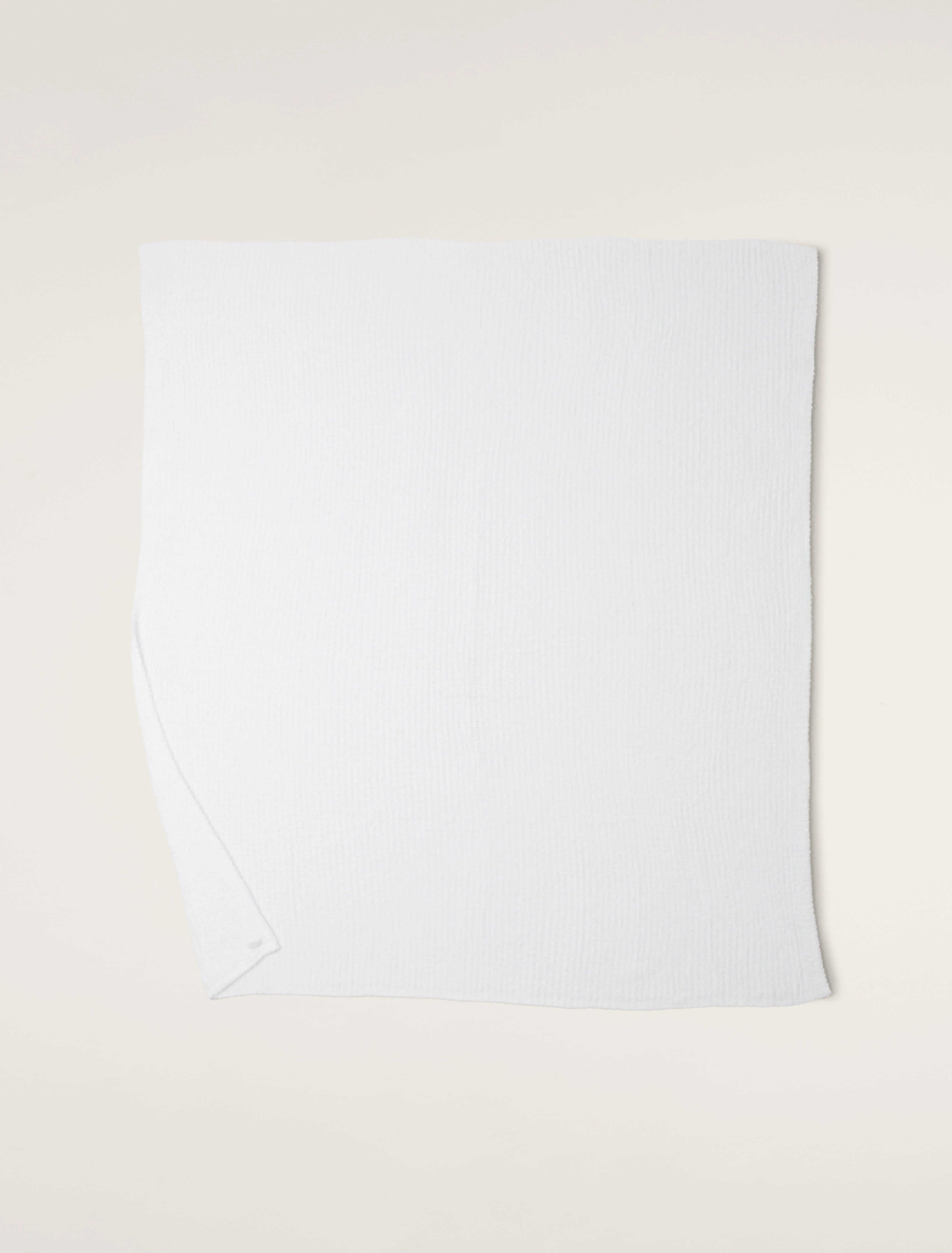 Barefoot Dreams | Cozy Chic Ribbed Bed Blanket (Queen Size) | White