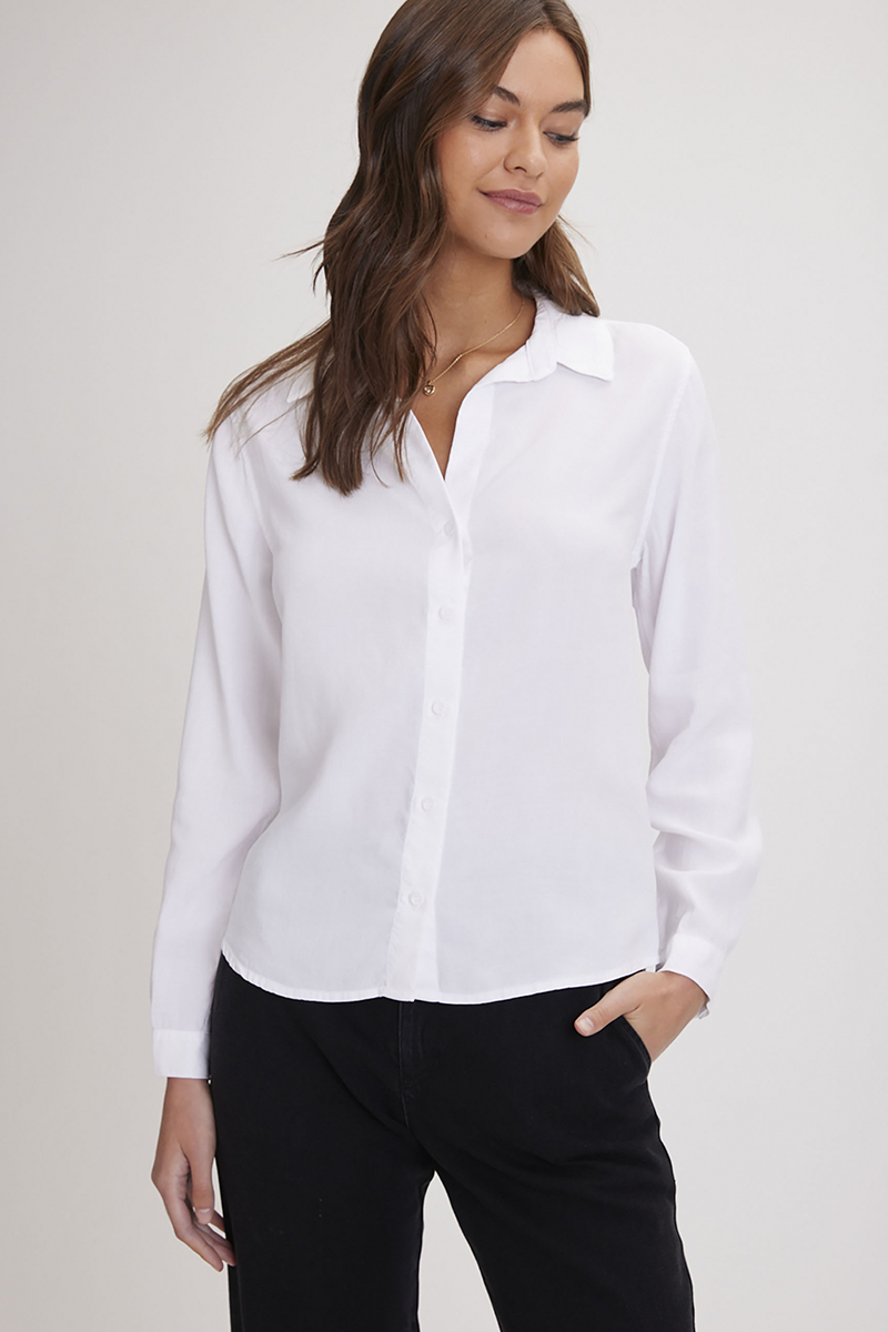 Bella Dahl - Classic Button Down Shirt - White