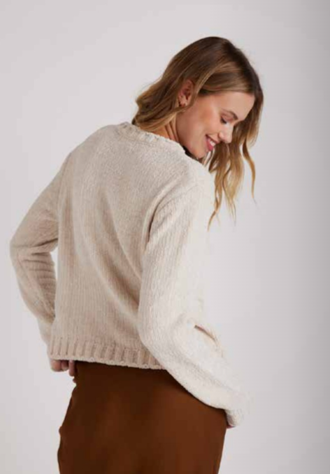 Bella Dahl - Crew Neck Sweater - Opal Ivory