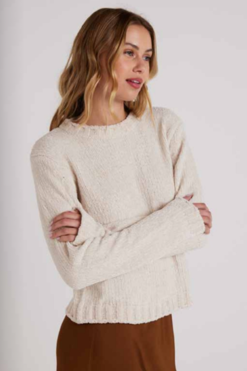 Bella Dahl - Crew Neck Sweater - Opal Ivory