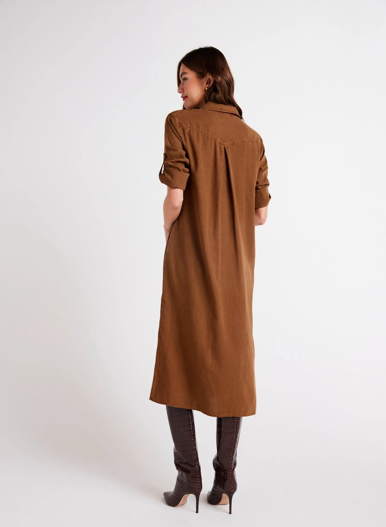 Bella Dahl - Western Yoke Duster Dress - Twilight Gold