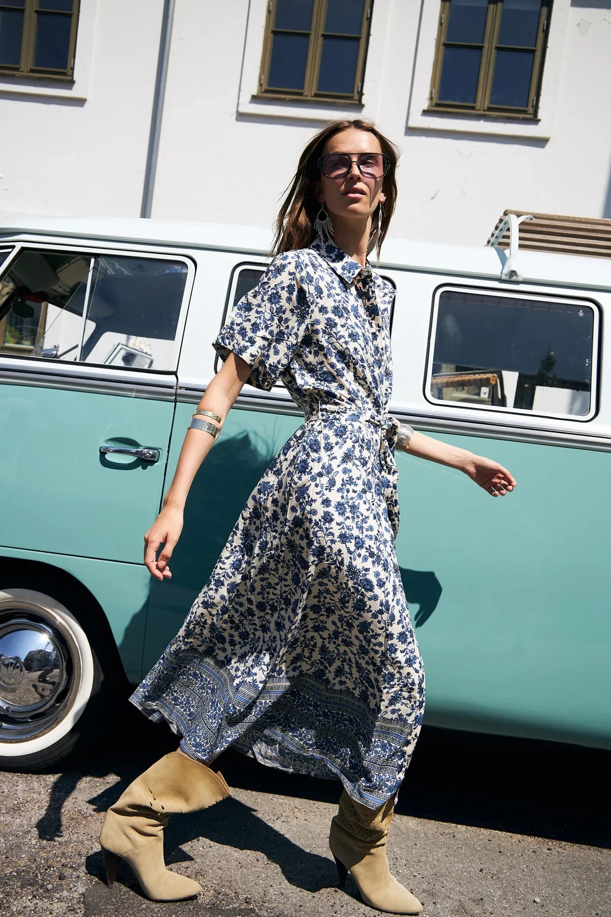 Lolly's Laundry | Blake Midi Dress | Blue