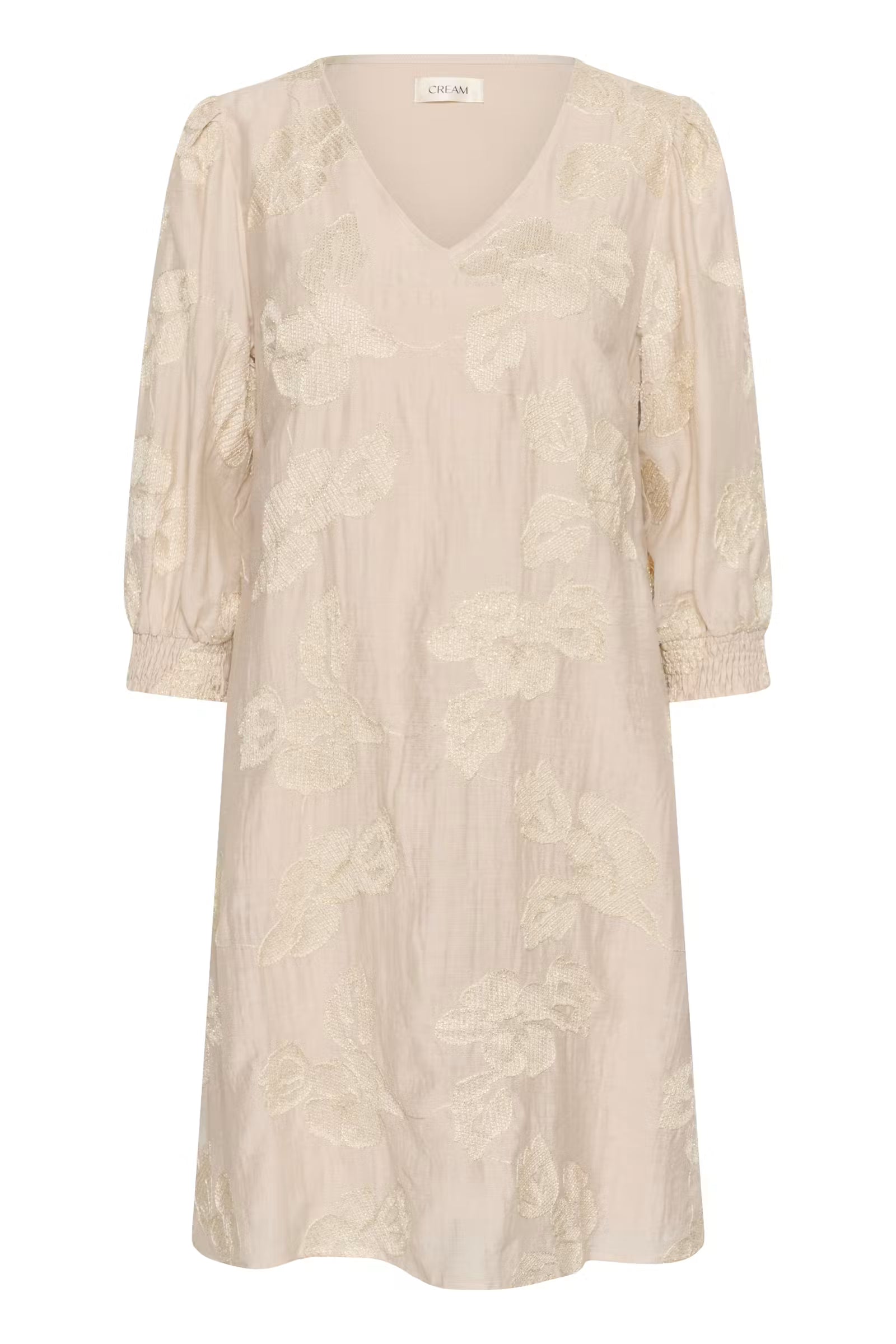 Cream | Emilia Short Dress | Perfectly Pale Melange