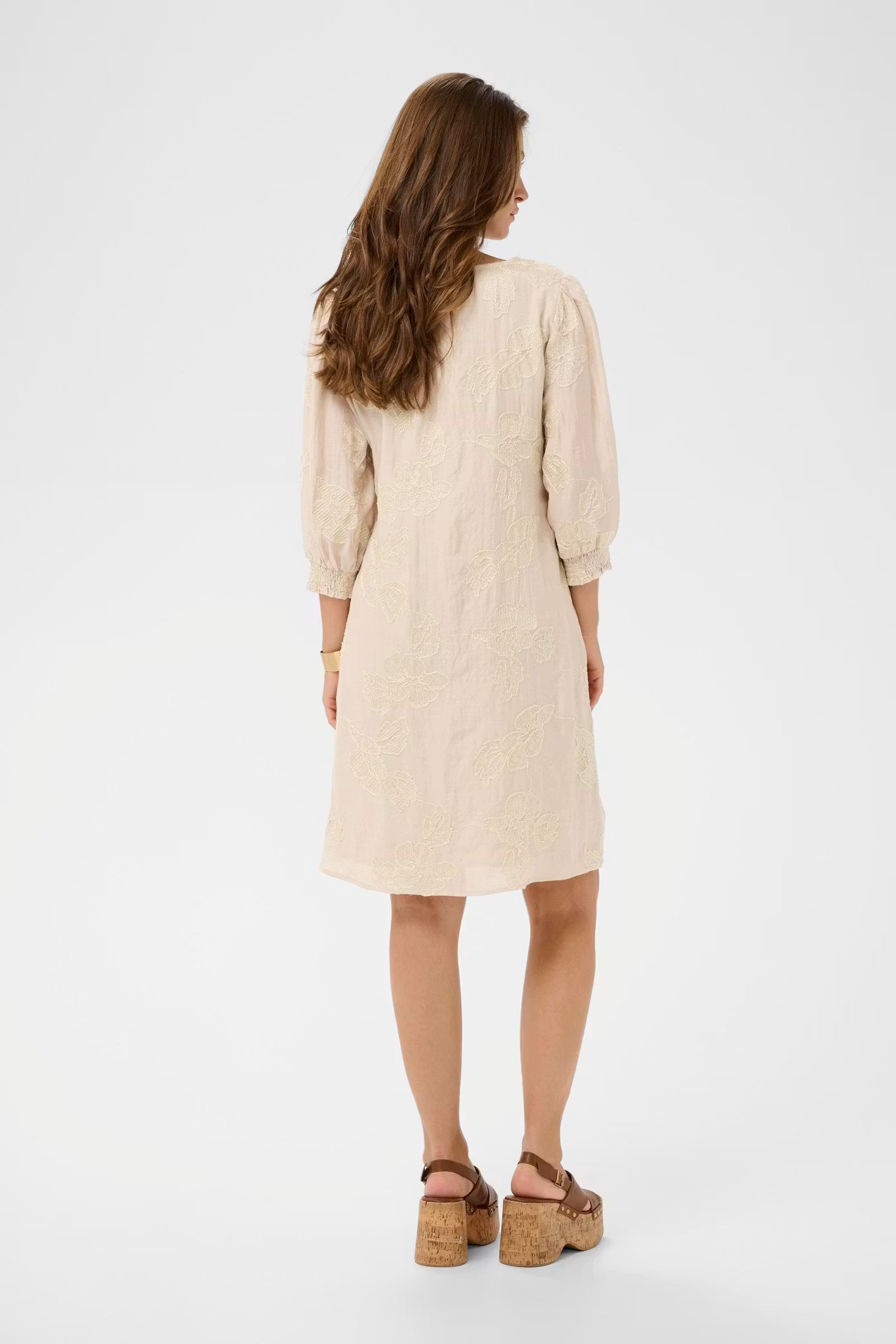 Cream | Emilia Short Dress | Perfectly Pale Melange